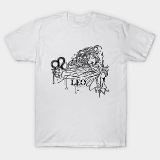 Leo 70's Style Zodiac Sign T-Shirt